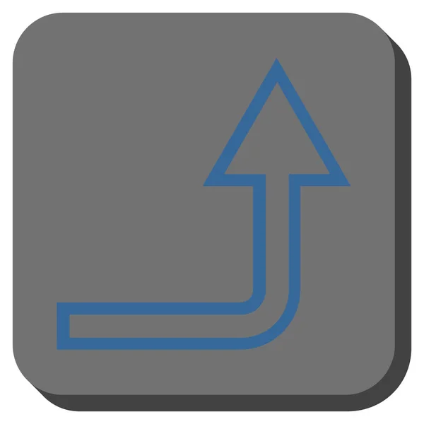 Podkręć zaokrąglony kwadrat wektor ikona — Wektor stockowy