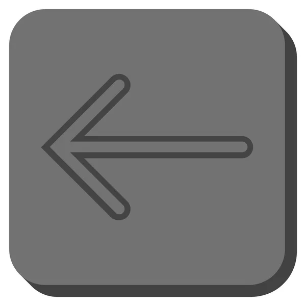 Šipka vlevo zaoblený čtverec vektorové ikony — Stockový vektor