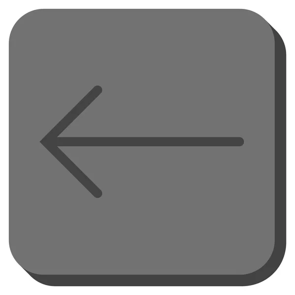 Pijl links afgerond vierkant Vector Icon — Stockvector