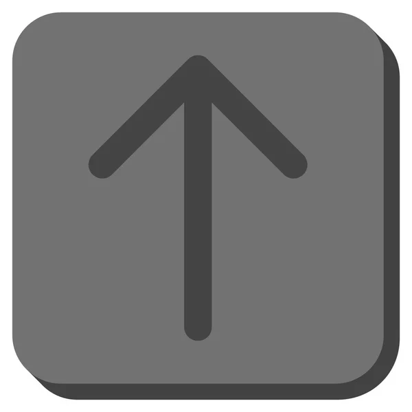 Šipka nahoru zaoblený čtverec vektorové ikony — Stockový vektor