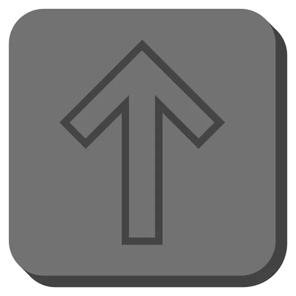 Freccia su arrotondato piazza vettoriale icona — Vettoriale Stock