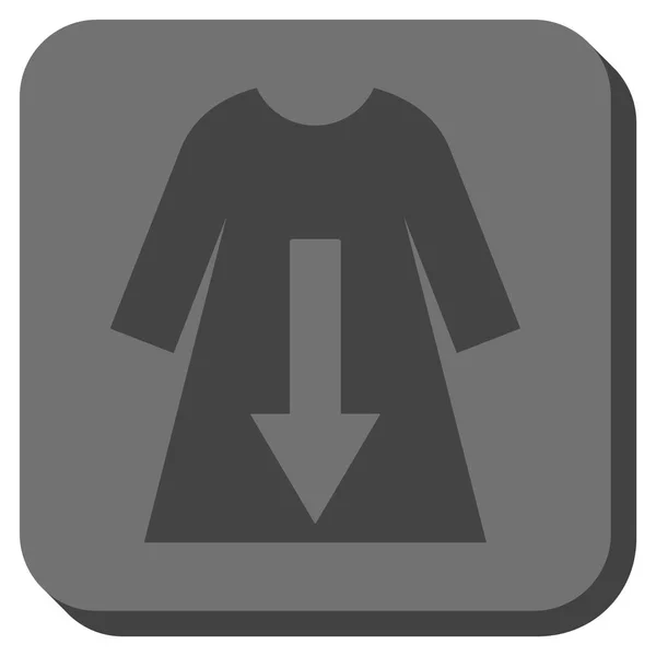 여성 드레스 둥근된 사각형 벡터 아이콘 다운로드 — 스톡 벡터