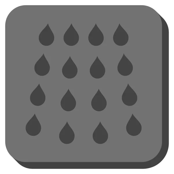 Drops Rounded Square Vector Icon — Stock Vector