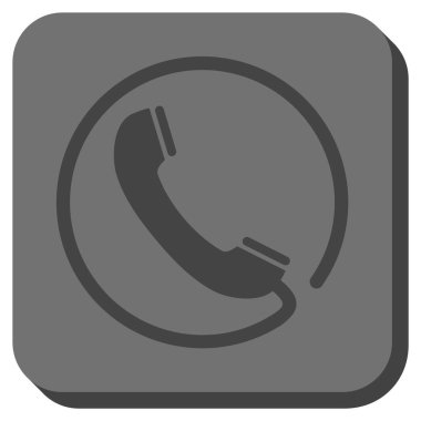 Yuvarlatılmış Kare vektör simge telefon