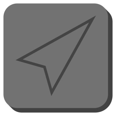 İşaretçi şu kadar kare vektör simge yuvarlak