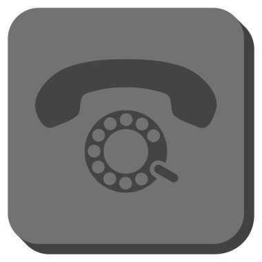 Darbeli aramayı yuvarlatılmış kare vektör simgesi