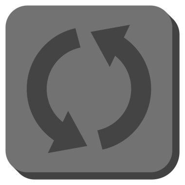 Geri dönüşüm yuvarlatılmış kare vektör simgesi