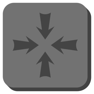 Oklar yuvarlatılmış kare vektör simge azaltmak