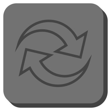 Oklar yuvarlatılmış kare vektör simge Yenile