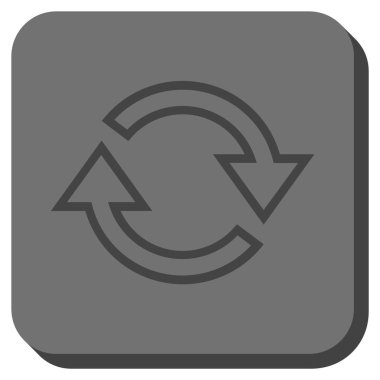 Oklar yuvarlatılmış kare vektör simge Yenile