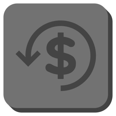 Yuvarlatılmış Kare vektör simge iade