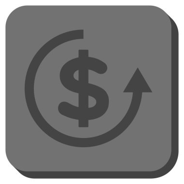 Yuvarlatılmış Kare vektör simge iade