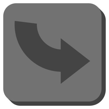 CCW yuvarlatılmış kare vektör simge döndürmek