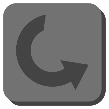 CCW yuvarlatılmış kare vektör simge döndürmek