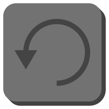 CCW yuvarlatılmış kare vektör simge döndürmek