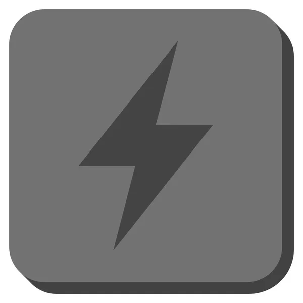 Electric Strike Rounded Square Vector Icon — Stock Vector