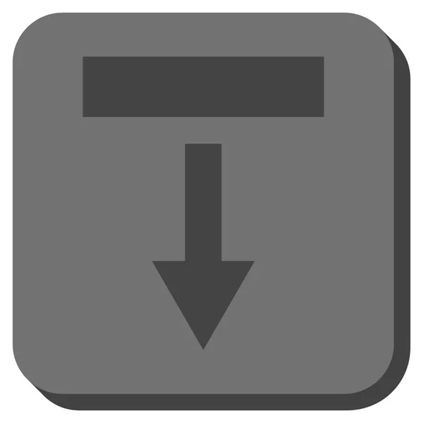 Pull-Down afgeronde vierkante Vector Icon — Stockvector