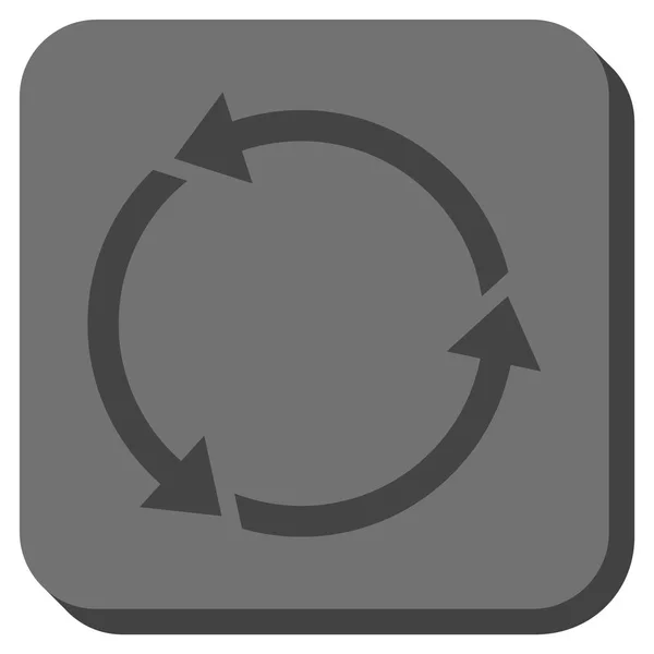 Reciclar cuadrado redondeado Vector icono — Vector de stock