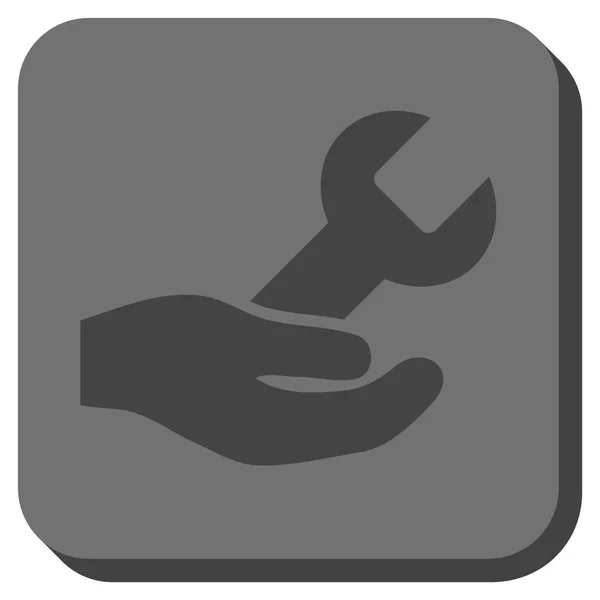 Reparatieservice afgerond vierkant Vector Icon — Stockvector