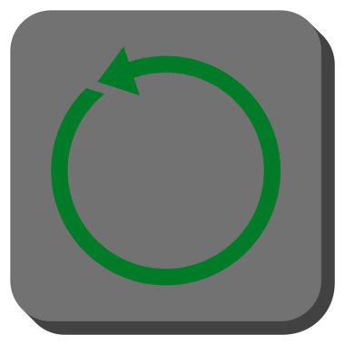 CCW yuvarlatılmış kare vektör simge döndürmek