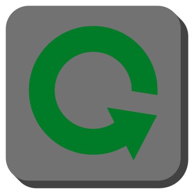 CCW yuvarlatılmış kare vektör simge döndürmek