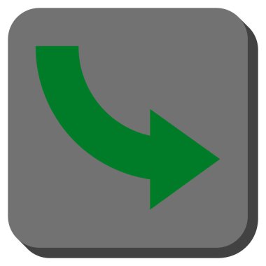 Doğru yuvarlatılmış kare vektör simge döndürmek