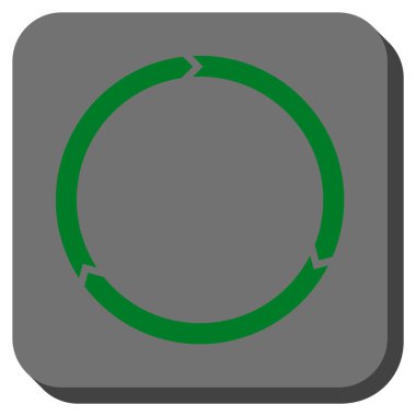 Döndürme yuvarlatılmış kare vektör simgesi