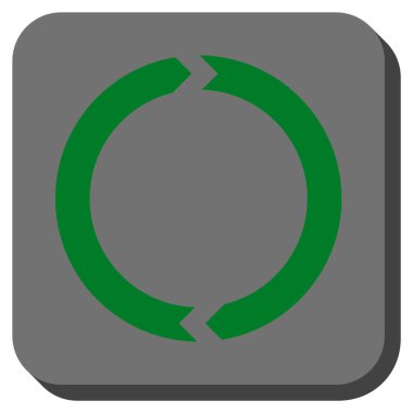 Döndürme yuvarlatılmış kare vektör simgesi