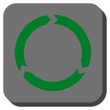 Döndürme yuvarlatılmış kare vektör simgesi