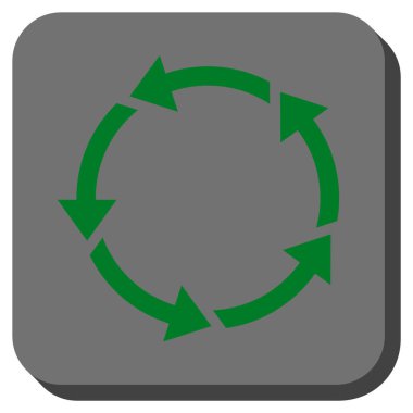 Döndürme yuvarlatılmış kare vektör simgesi