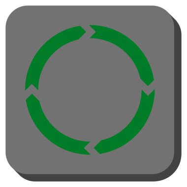 Döndürme yuvarlatılmış kare vektör simgesi