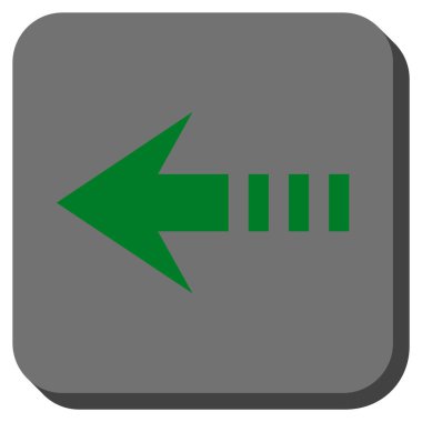 Kare vektör simge sol yuvarlak göndermek