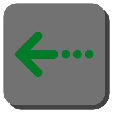 Kare vektör simge sol yuvarlak göndermek