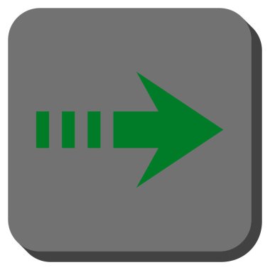 Kare vektör simgesi sağ yuvarlak göndermek