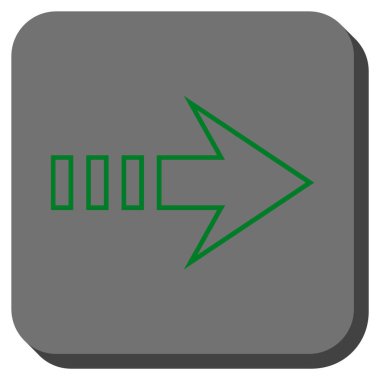 Kare vektör simgesi sağ yuvarlak göndermek