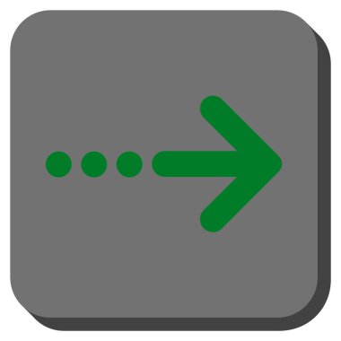 Kare vektör simgesi sağ yuvarlak göndermek