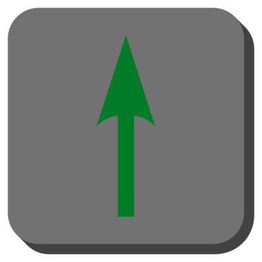 Yuvarlatılmış Kare vektör simge yukarı ok keskin