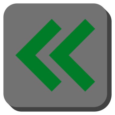 Sola kaydırma yuvarlak kare vektör simgesi