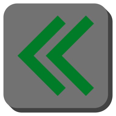 Sola kaydırma yuvarlak kare vektör simgesi