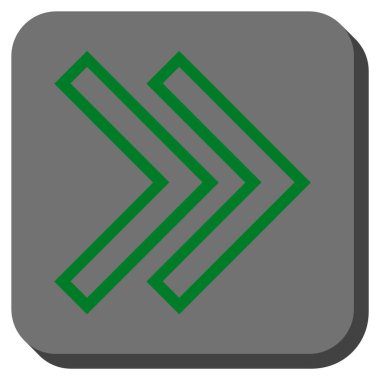 Şu yuvarlak üst karakter kare vektör simgesi