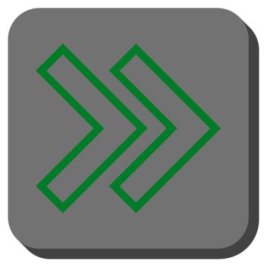 Şu yuvarlak üst karakter kare vektör simgesi