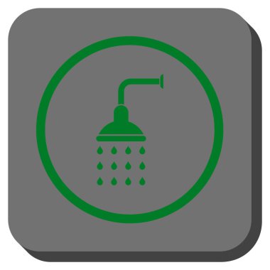 Duş yuvarlatılmış kare vektör simgesi