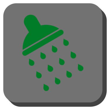 Duş yuvarlatılmış kare vektör simgesi