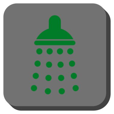 Duş yuvarlatılmış kare vektör simgesi