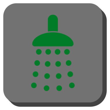 Duş yuvarlatılmış kare vektör simgesi