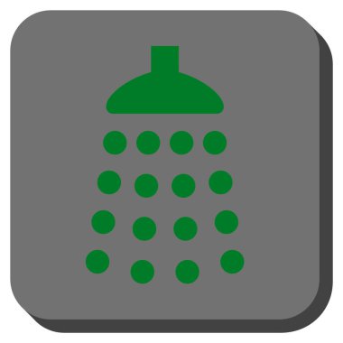 Duş yuvarlatılmış kare vektör simgesi