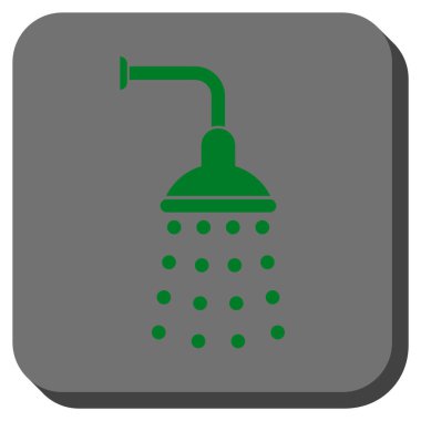 Duş yuvarlatılmış kare vektör simgesi