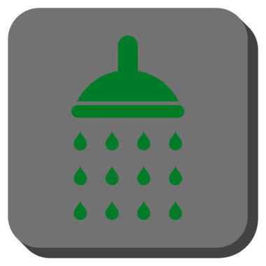 Duş yuvarlatılmış kare vektör simgesi