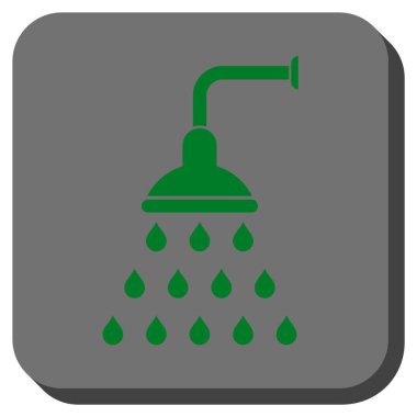 Duş yuvarlatılmış kare vektör simgesi