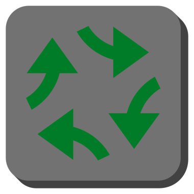 Oklar yuvarlatılmış kare vektör simge girdap